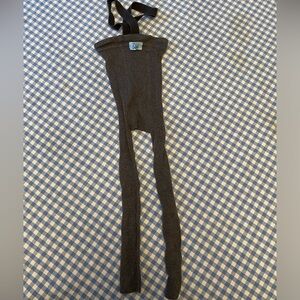 Silly Silas footless tights in charcoal 74-80 cm